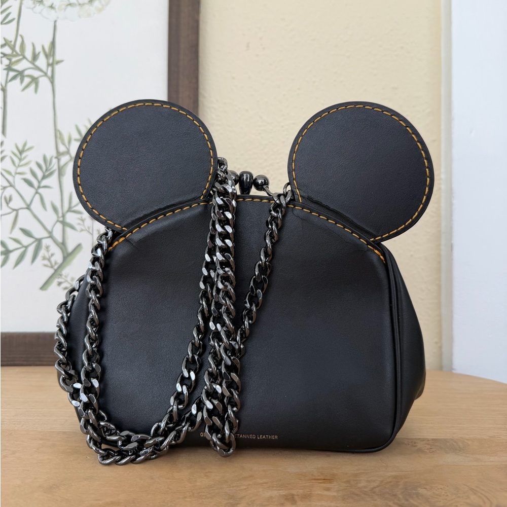 Black Coach X Disney Mickey Bag